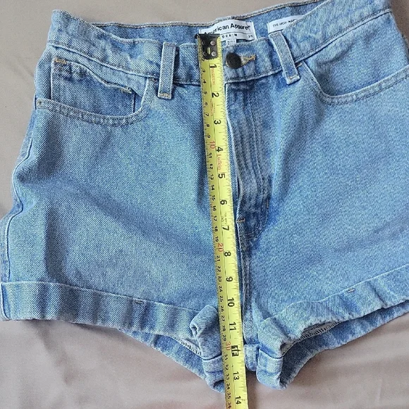 American Apparel Light Blue Jean Shorts - Picture 8 of 10